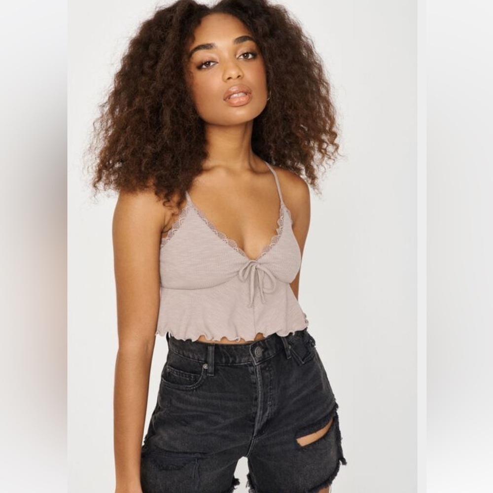 Garage - Lace-Trim Babydoll Cami - Size XL